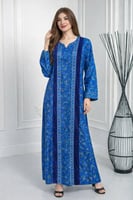 جلابيه كويتي خطين مخمل