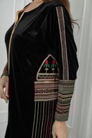 جلابيه مخمل ثراثي بشت بسحاب