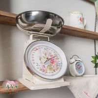 0766 ميزان ريترو معدني أنيق من إزابيل روز 3kg (كري...