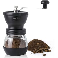 مطحنة بن يدوية بوعاء زجاجي – ميبرو