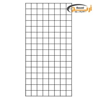 شبك اسود ساده مربعات حديد وطني