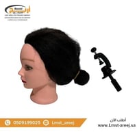 مانيكان راس شعر طبيعي تدريب