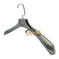 12 حبة علاق كتف لون رصاصي عريض