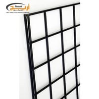 شبك اسود ساده مربعات حديد وطني