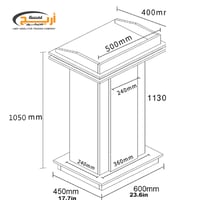 منبر خطابات خشب