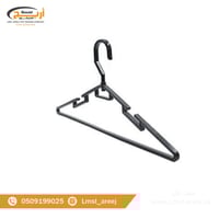 12 حبه علاق ملابس راس متحرك لون اسود