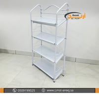 استاند احذيه 5 ارفف حديد ابيض