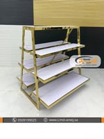 استاند رفوف مثلث ذهبي