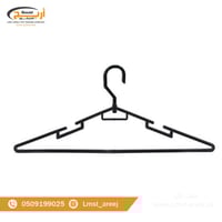 12 حبه علاق ملابس راس متحرك لون اسود