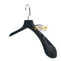 12 حبة علاق كتف لون اسود عريض