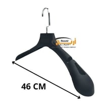 12 حبة علاق كتف لون اسود عريض