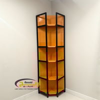 رفوف زاويه حديد كامل لون برتقالي