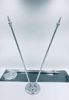 ساريه استيل فضي دبل على الطاوله