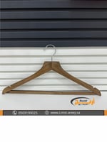 12 حبة علاق خشب لون بني مثلث