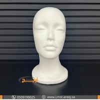 مجسم راس نسائي فلين ابيض