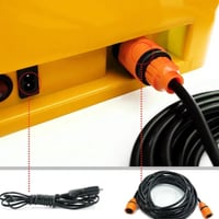 مضخة مع سطل ومحول