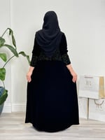 Winter collection ا عباية بلقيس مخمل كوري تطريز زي...