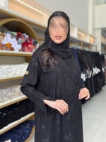 عباية سوليا كريب الاناقة طباعه ورود صغيره