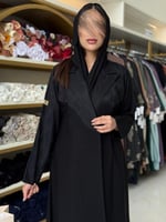 عباية نارين بقماش انترنت مع جاكار ناعم