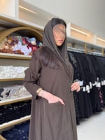 عباية مارينا بليزر بقماش حرير مغسول كوري زيتي