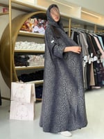 عباية تايقر بقماش كشميري بارد كحلي