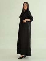 بليزر سمر بقماش كريب ايطالي شك اسود