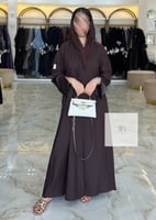 جديد الصيف | كريب الاناقة تدخيلات جاكار مشخط - بني