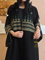 عباية امجاد بقماش كريب الاناقه تدخيلات ملكي مطرز ذ...