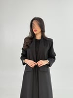 بليزر | عباية ملاك بقناش مريب ايطالي مزين ببنسات و...