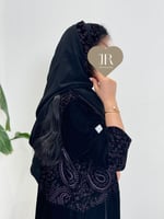 Winter collection ا عباية بلقيس مخمل كوري تطريز مو...