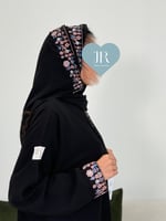 عباية الهنوف ا قماش ملكي تطريز موف