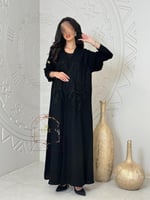 عباية كريستينا بقماش كريب الابداع بشك