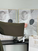 عباية عهد | قماش رموش زيتي