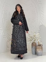 عباية ايلين بقماش تفته ناعم بتل ترتر