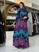 عباية سماهر بقماش شيفون مبطن دبل فيس 1