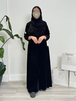 Winter collection ا عباية بلقيس مخمل كوري تطريز مو...