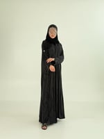 عباية افتهان بقماش حرير تركي ناعم اسود 2