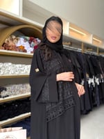 عباية لندا بقماش انترنت تدخيلات مع جبير اسود