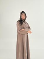 عباية يسرى بقماش جوخ شتوي لحمي