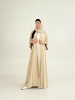 عباية نوريه بقماش كريب انترنت بارد بتخريم كمبيوتر...