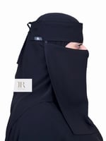 نقاب بقماش كوري طويل | مغاط عادي بدون مقوى