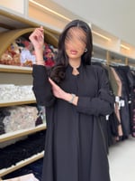 عباية سوار بليزر رسمي مزين بكسرات بقماش انترنت