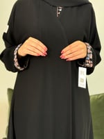 عباية الهنوف ا قماش ملكي تطريز موف