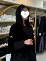 تشكيلة شتاء 2024 - عباية ديالا بقماش كريب ومخمل تط...