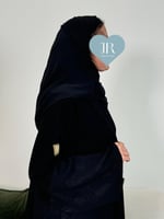 عباية فايزه ا قماش كريب الابداع وكاروهات