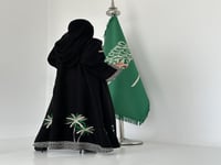 عباية الحاكمة بقماش الاناقه مطرز