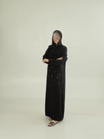 عباية | بليزر سهام بقماش كريب رموش مزين بشك ملكي