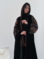 Winter collection ا عباية غيوم مخمل اكمام جاكار -...