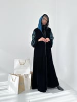 Winter collection ا عباية غيوم مخمل اكمام جاكار -...