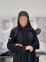 عباية عبير كلوش بقماش كريب الابداع مع بانوراما 2